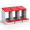 i.Pet Chicken Nesting Box 3 Hole Roll Away Egg Hutch Red