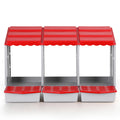 i.Pet Chicken Nesting Box 3 Hole Roll Away Egg Hutch Red