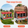 i.Pet Chicken Nesting Box 3 Hole Roll Away Egg Hutch Red