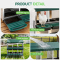 i.Pet Chicken Nesting Box 6 Holes Roll Away Metal Wall Mounted Green