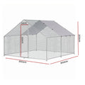 i.Pet Chicken Coop Rabbit Hutch Outdoor Run Walk in Hen Cage Ferret House 3x3x2m