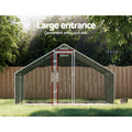 i.Pet Chicken Coop 3x4x2m Galvanised Steel Cage