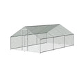 i.Pet Chicken Coop 3x6x2m Galvanised Steel Cage