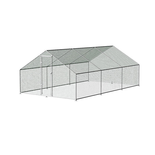 i.Pet Chicken Coop 3x6x2m Galvanised Steel Cage