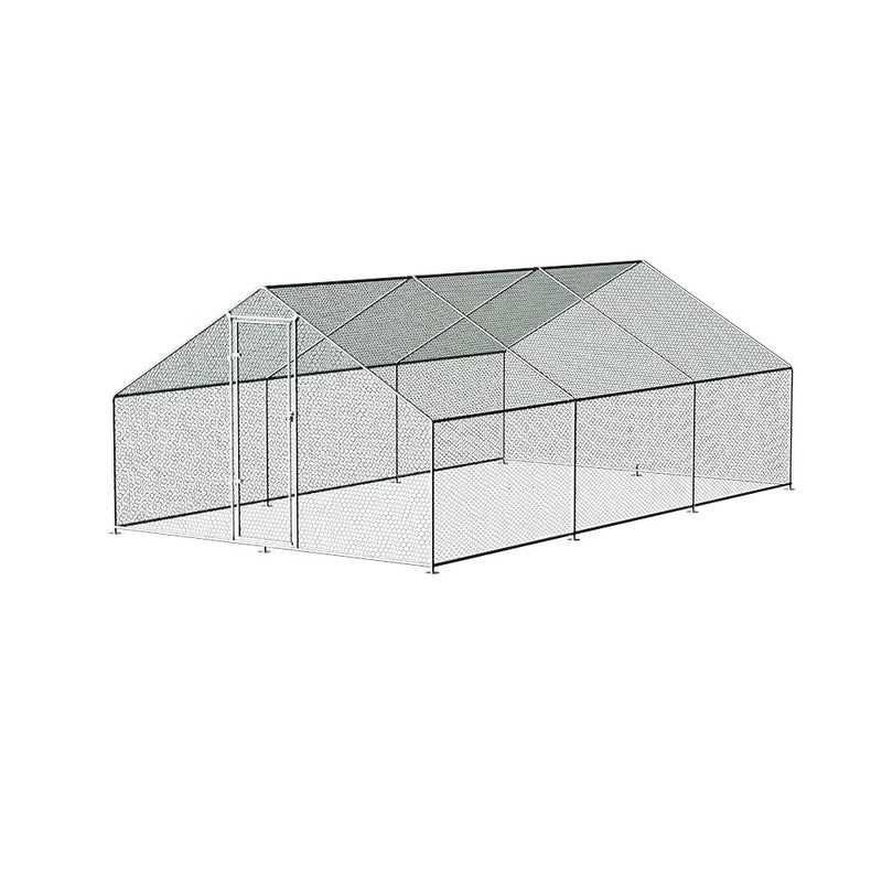 i.Pet Chicken Coop 3x6x2m Galvanised Steel Cage