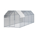 i.Pet 2x8x2m Walk In Chicken Coop Cage Rabbit Hutch Hen House