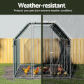 i.Pet 2x8x2m Walk In Chicken Coop Cage Rabbit Hutch Hen House