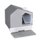i.Pet Cat Litter Box Large Enclosed Hooded Tray Grey