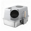 i.Pet Cat Litter Box Large Stainless Steel High Sided Odour