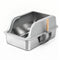 i.Pet Cat Litter Box Stainless Steel Semi-Enclosed Large Grey