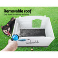 i.Pet Dog Kennel XL Blue Outdoor Plastic Puppy Pet Cabin Shelter