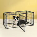 i.Pet Large Dog Crate 129cm Black Playpen Puppy Pen Enclosure