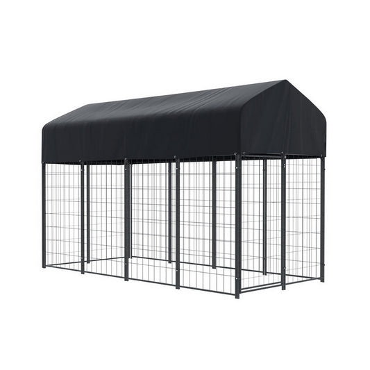 i.Pet Dog Kennel Extra Large Outdoor Metal Backyard Playpen House