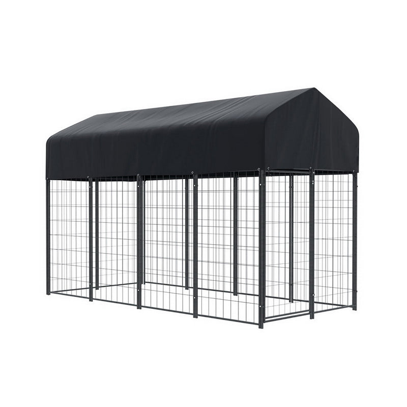 i.Pet Dog Kennel Extra Large Outdoor Metal Backyard Playpen House
