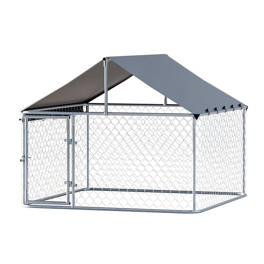 i.Pet Dog Kennel XL Large Outdoor Enclosure With Roof Pet Run Cage