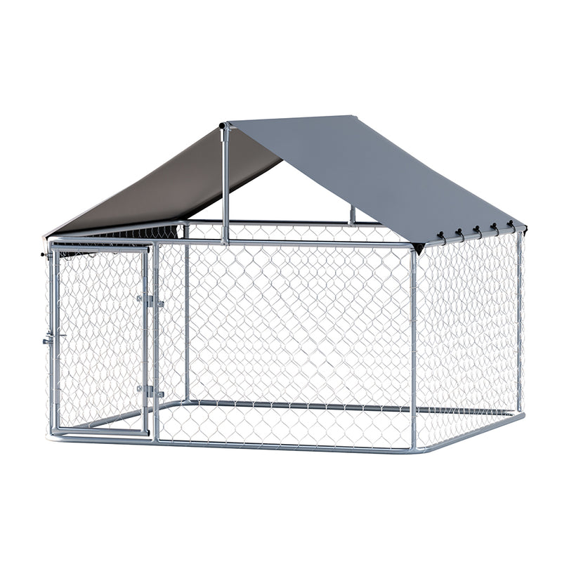 i.Pet Dog Kennel XL Large Outdoor Enclosure With Roof Pet Run Cage