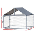 i.Pet Dog Kennel XL Large Outdoor Enclosure With Roof Pet Run Cage