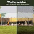 i.Pet Dog Kennel XL Large 2Mx4M Outdoor Pet Run Cage Enclosure