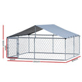 i.Pet Dog Kennel XXL Large Outdoor Cage Puppy Run Enclosure Roof