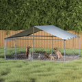 i.Pet Dog Kennel XXL Large Outdoor Cage Puppy Run Enclosure Roof