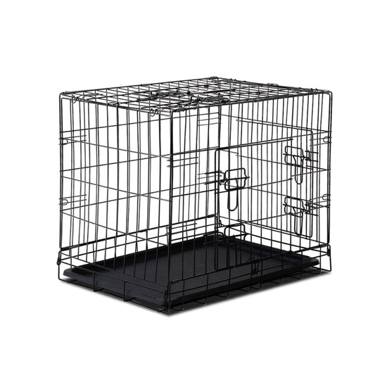 i.Pet Dog Cage Crate 24" 3 Door Kennel