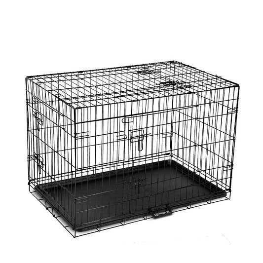 i.Pet 36" Dog Cage Crate Kennel 3 Doors Collapsible