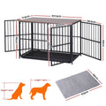 i.Pet Dog Crate Furniture 107cm Large Wooden Black Cage Puppy
