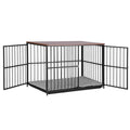 i.Pet Dog Crate Furniture 107cm Large Wooden Black Cage Puppy