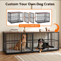i.Pet Dog Crate Furniture 107cm Large Wooden Black Cage Puppy