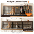 i.Pet Dog Crate Furniture 107cm Large Wooden Black Cage Puppy