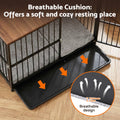 i.Pet Dog Crate Furniture 107cm Large Wooden Black Cage Puppy