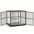 i.Pet Large Dog Crate Furniture 93cm Dog Cage Puppy Pet Wooden Black