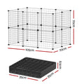 i.Pet Dog Playpen 20 Panel Foldable Metal Puppy Fence Enclosure