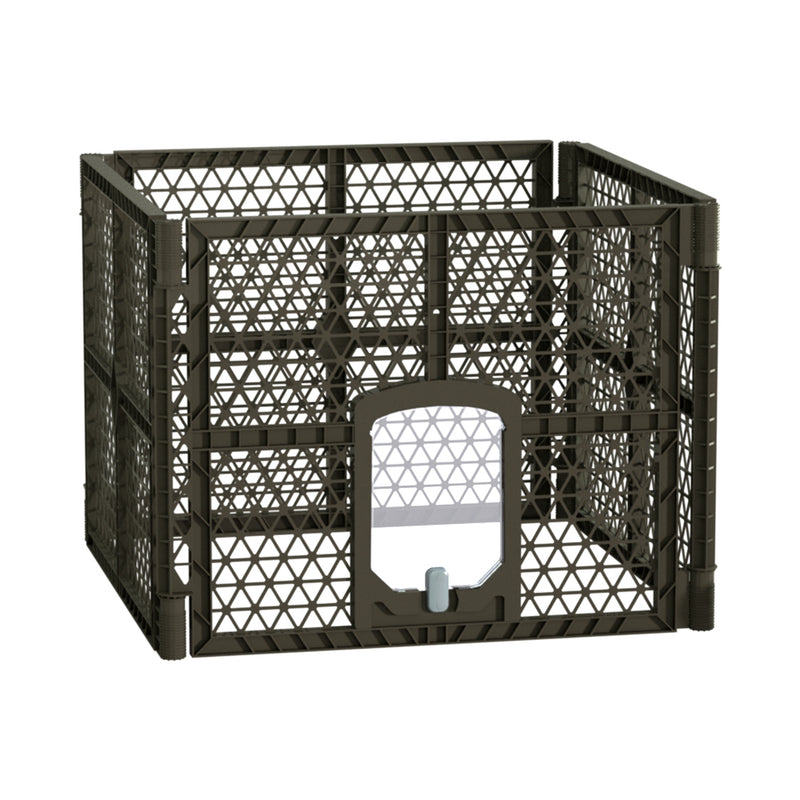 i.Pet Dog Playpen 4 Panel Plastic Pet Fence Enclosure Play Pen