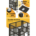 i.Pet Dog Playpen 4 Panel Plastic Pet Fence Enclosure Play Pen