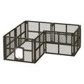 i.Pet 8 Panel Dog Playpen Enclosure Pet Fence Plastic Play Pen