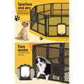 i.Pet 8 Panel Dog Playpen Enclosure Pet Fence Plastic Play Pen