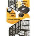 i.Pet 8 Panel Dog Playpen Enclosure Pet Fence Plastic Play Pen