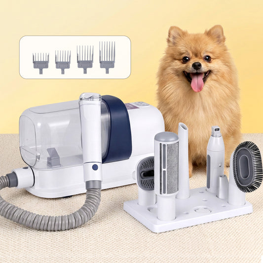 i.Pet Pet Grooming Kit Vacuum Dog Cat Hair Dryer Clipper Brushes