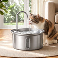 i.Pet 3.2L Cat Water Fountain Pet Feeder Dog Drinking Dispenser 304 Stainless Steel