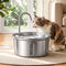 i.Pet 3.2L Cat Water Fountain Pet Feeder Dog Drinking Dispenser 304 Stainless Steel
