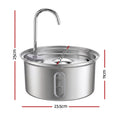 i.Pet 3.2L Cat Water Fountain Pet Feeder Dog Drinking Dispenser 304 Stainless Steel