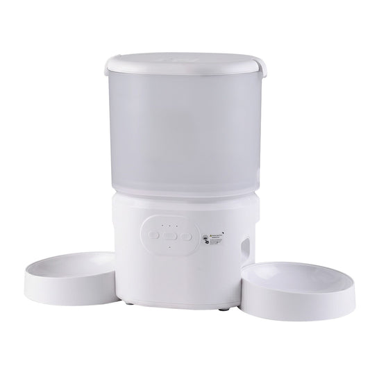 i.Pet 5L Automatic Pet Feeder Dual Bowl Smart Dispenser APP Control Cats Dogs