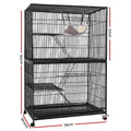 i.Pet Rabbit Cage Indoor Hutch Guinea Pig Bird Ferret Cat Hamster 142cm 4 Level