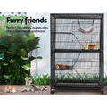 i.Pet Rabbit Cage Indoor Hutch Guinea Pig Bird Ferret Cat Hamster 142cm 4 Level