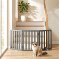 i.Pet Dog Gate Playpen Enclosure 3 Panels Pet Door Fence Wooden Play Pen Stair