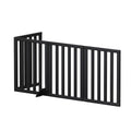 i.Pet Dog Gate Playpen Enclosure 4 Panels Pet Door Fence Wooden Play Pen Stair