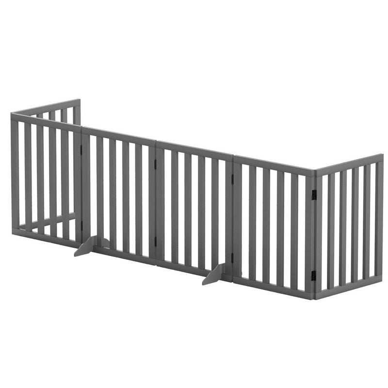 i.Pet 6 Panel Wooden Dog Playpen Pet Fence Enclosure