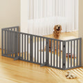 i.Pet 6 Panel Wooden Dog Playpen Pet Fence Enclosure