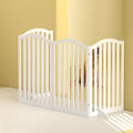 i.Pet Dog Playpen 4 Panel Wooden Pet Fence Enclosure